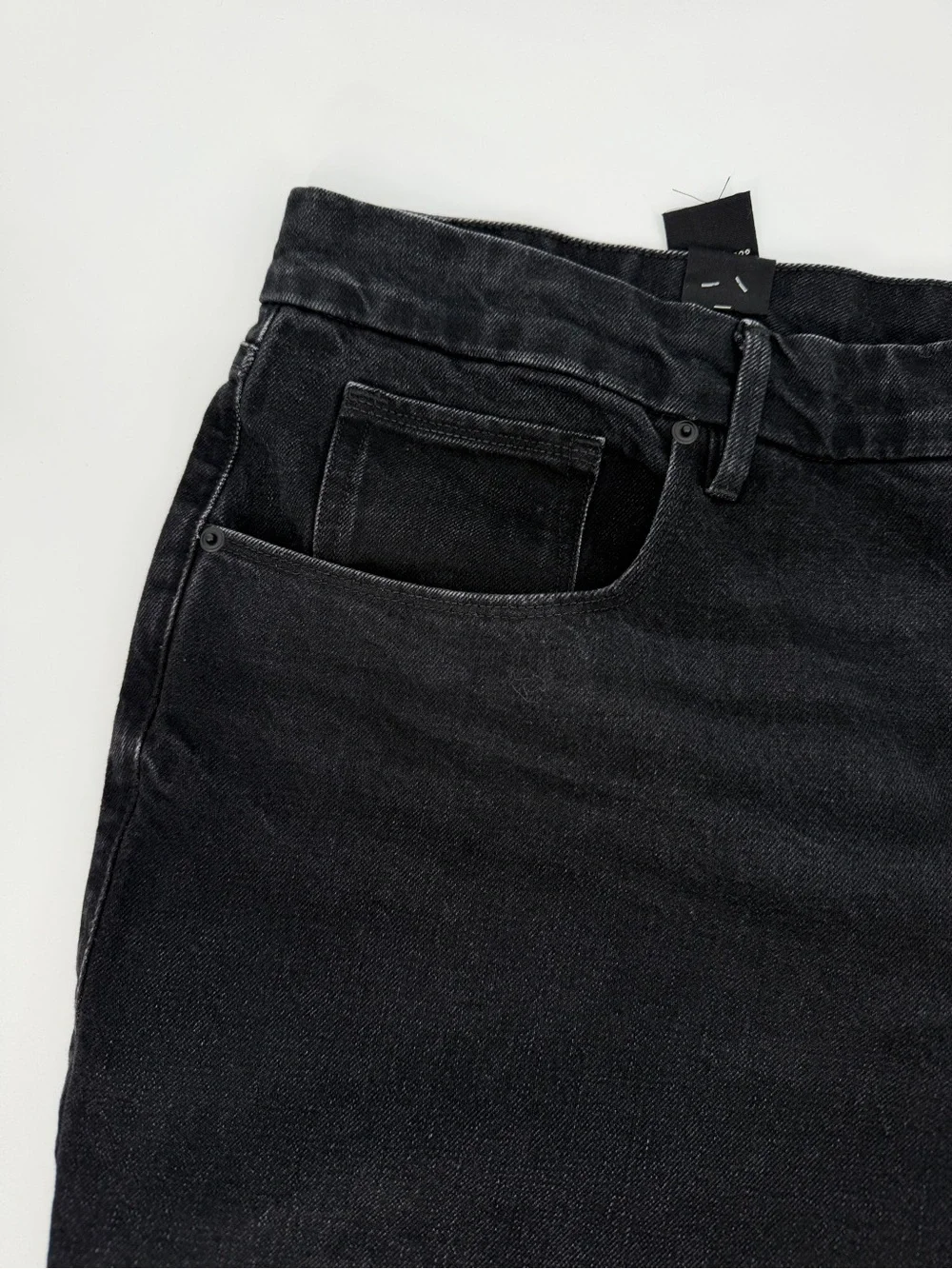 Good American Good Icon High Rise Straight Black Jeans Women's - Size 24W